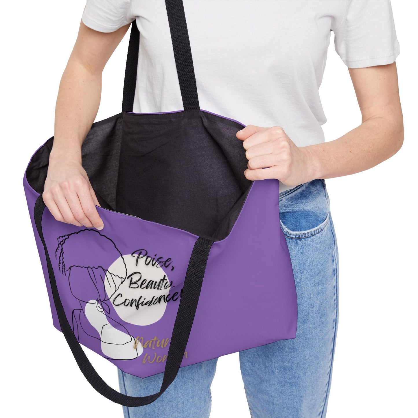 Natural Woman Puff (BL) Weekender Tote Bag LIGHT PURPLE