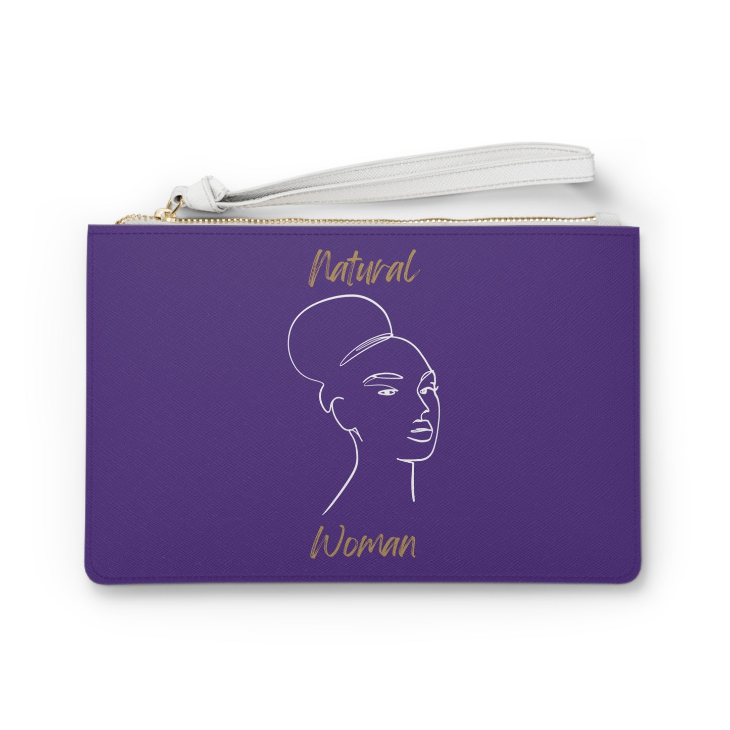 Natural Woman Hair Up (WL) Clutch Bag PURPLE