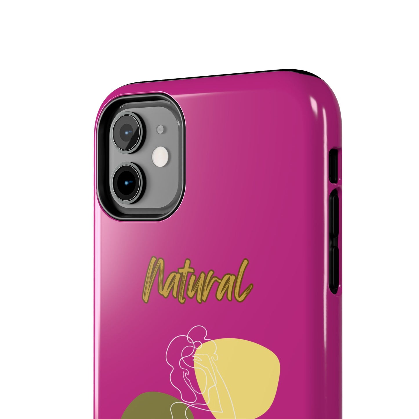 Natural Woman Colorful Pose (WL)Tough Phone Cases PINK