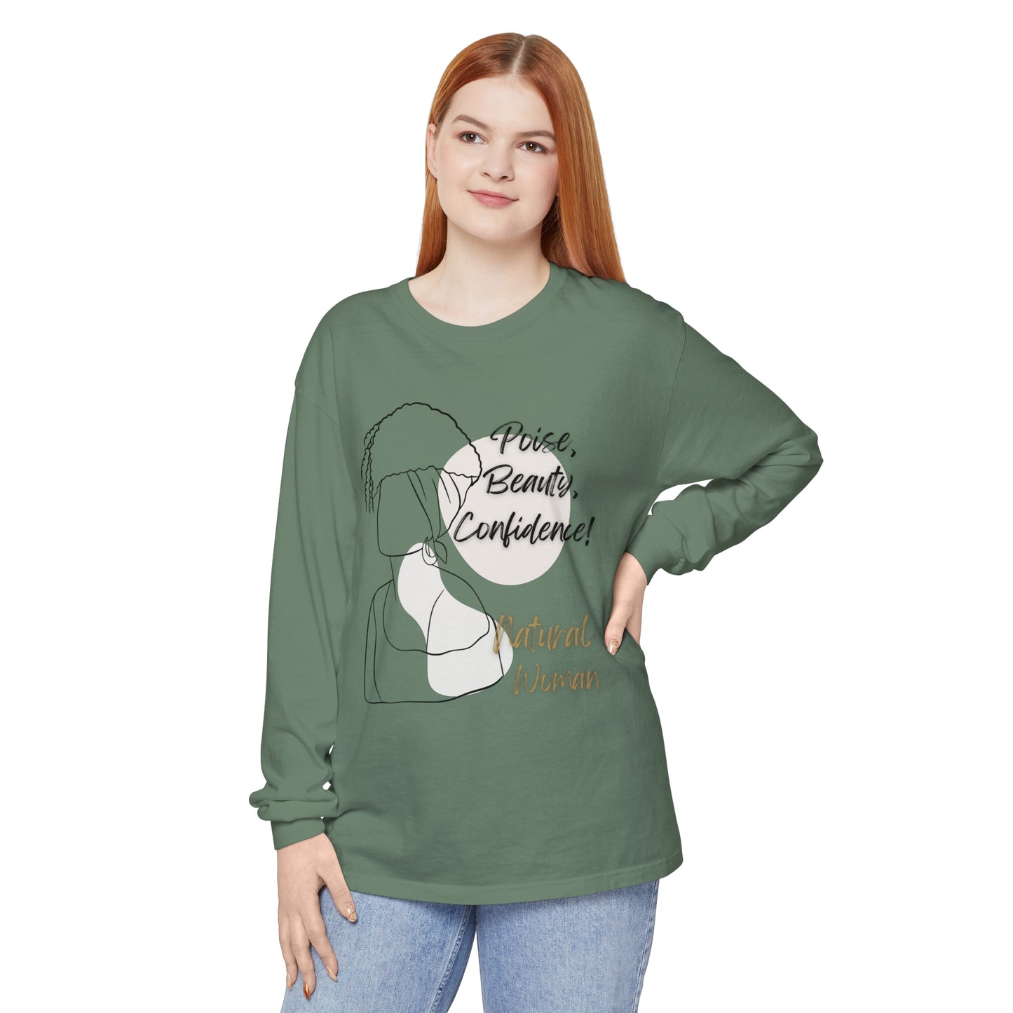 Natural Woman Puff (BL) Long Sleeve T-Shirt
