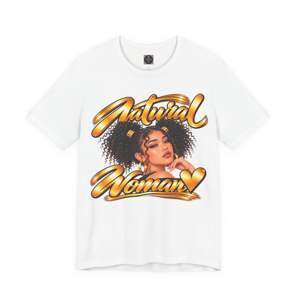 Natural Woman Twin Puffs Graphic Tee – Asian Edition | Strong Family