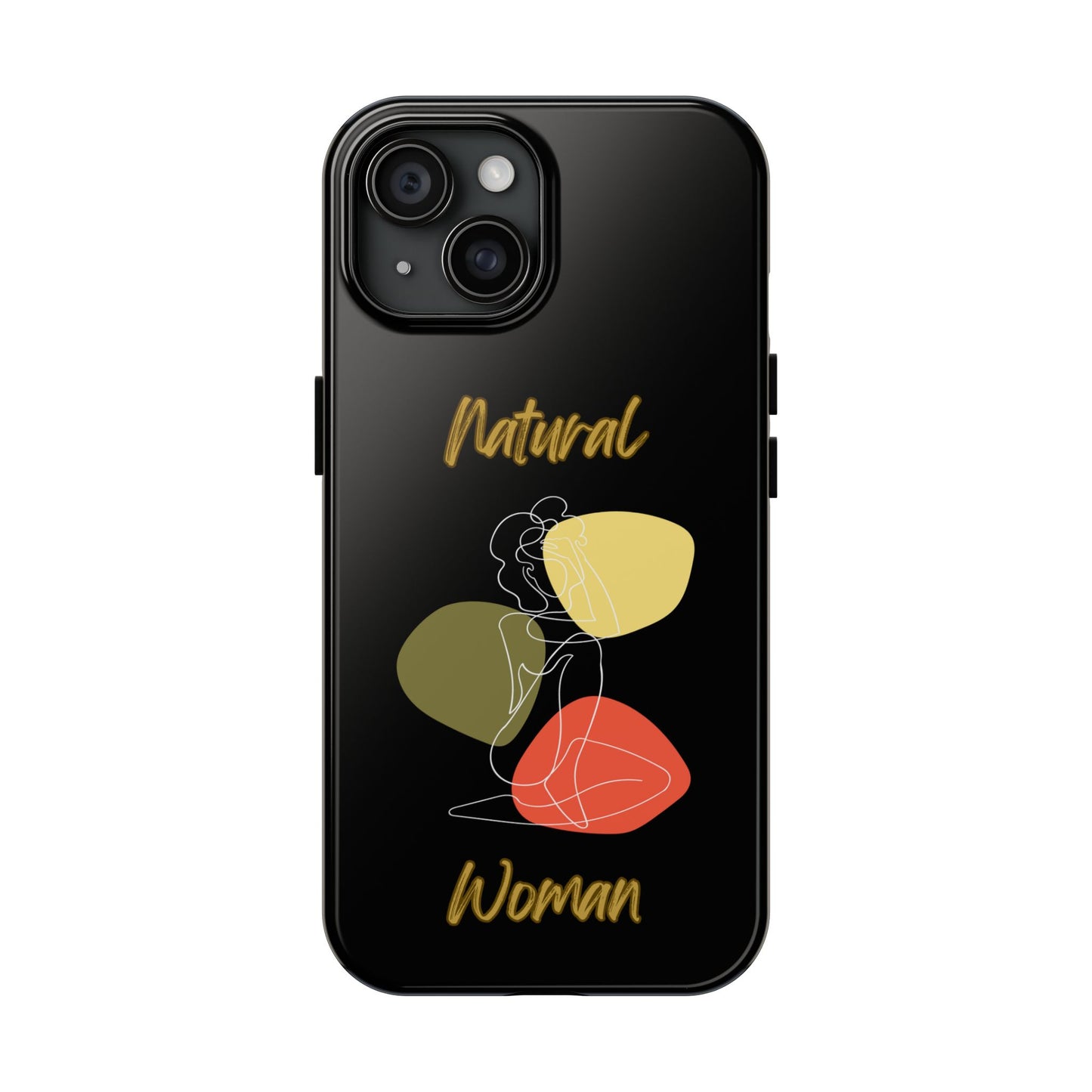 Natural Woman Colorful Pose (WL)Tough Phone Cases BLACK