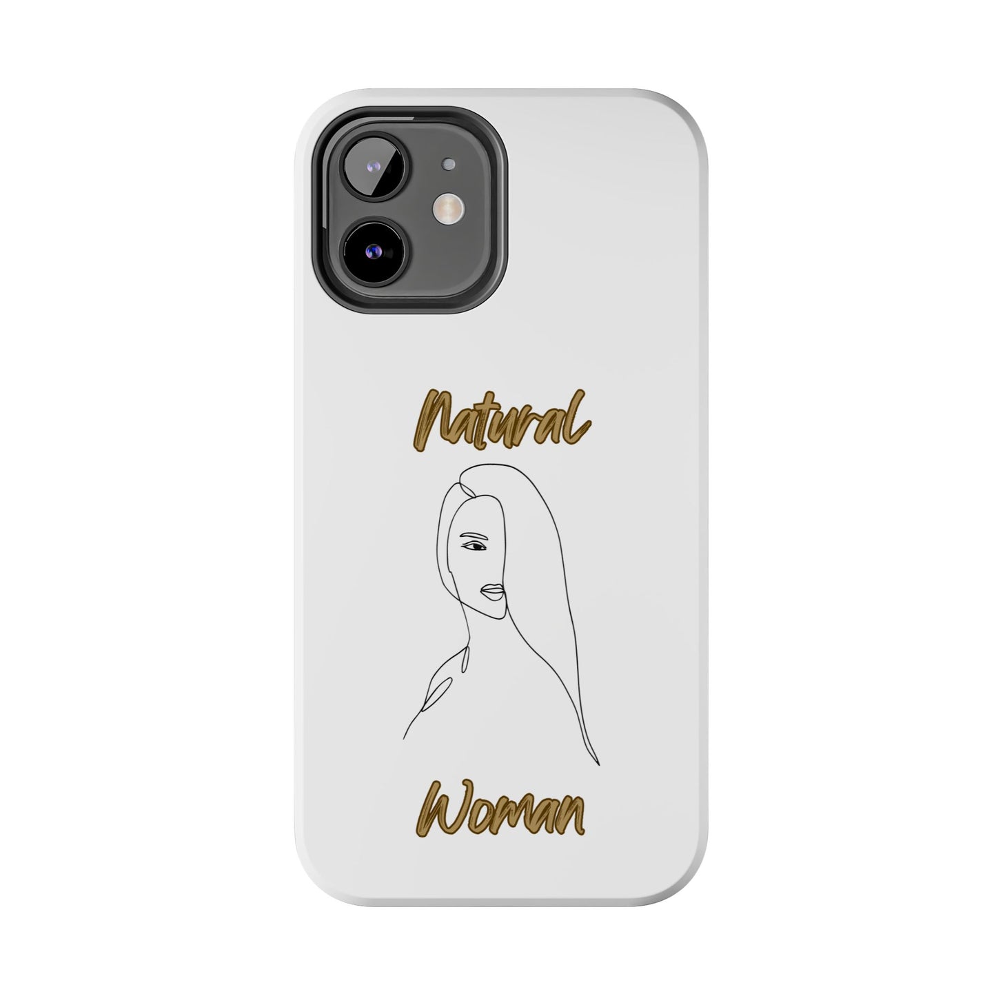 Natural Woman Covered Eye (BL)Tough Phone Cases WHITE