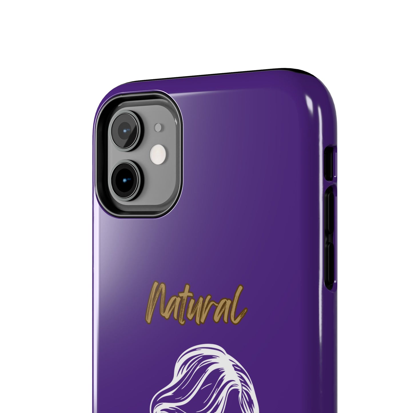 Natural Woman Long Curl (WL)Tough Phone Cases PURPLE