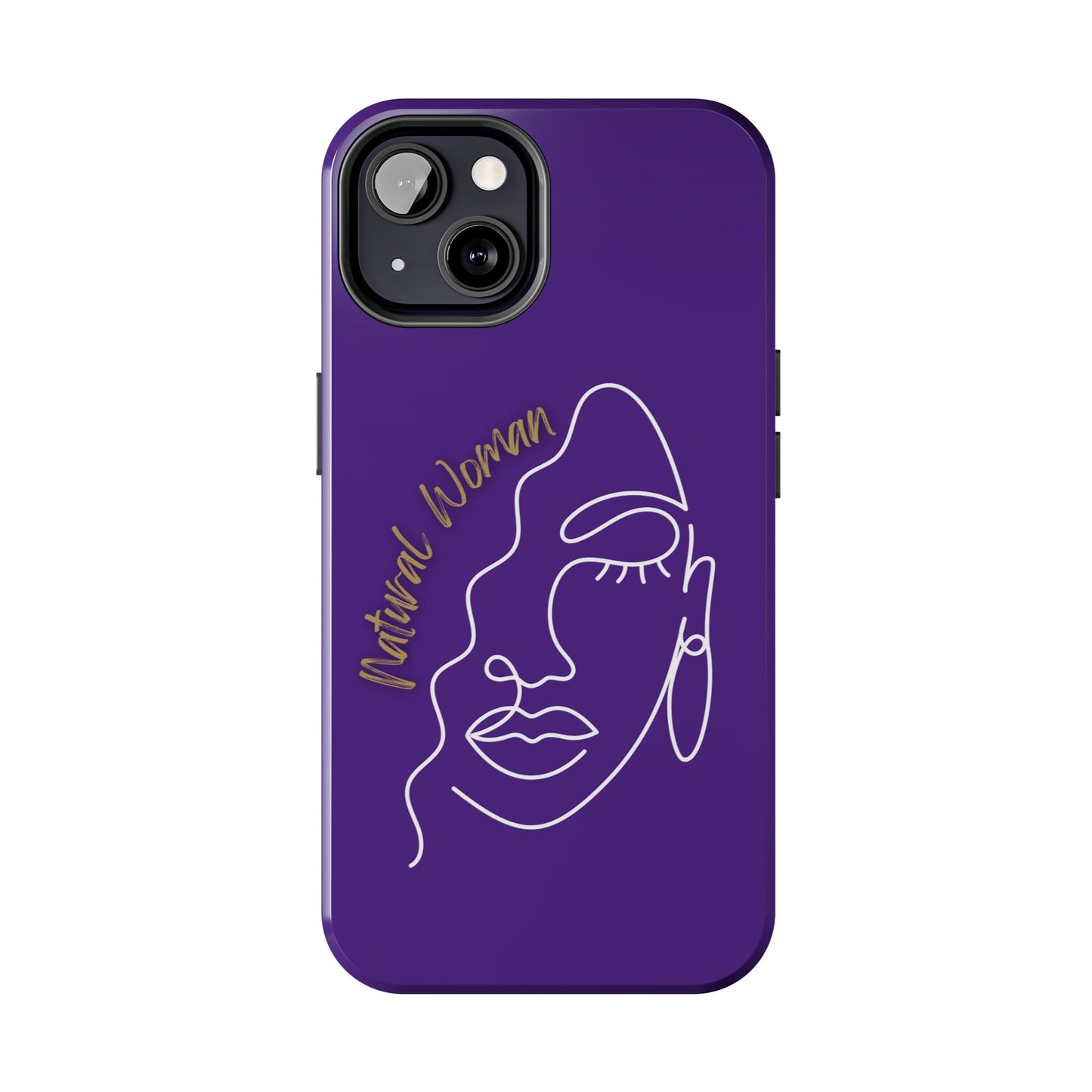 Natural Woman Half Face (WL)Tough Phone Case PURPLE