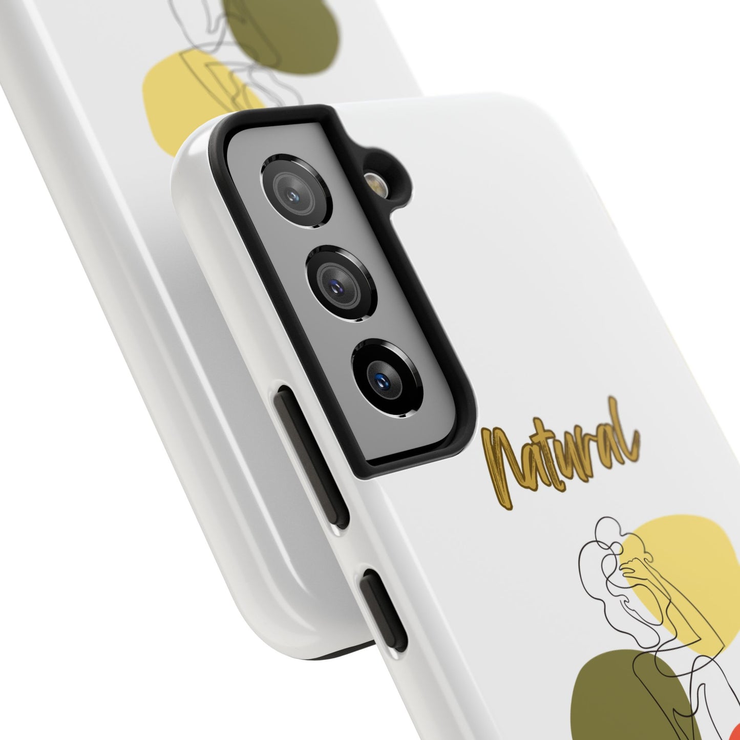 Natural Woman Colorful Pose (BL)Tough Phone Cases WHITE