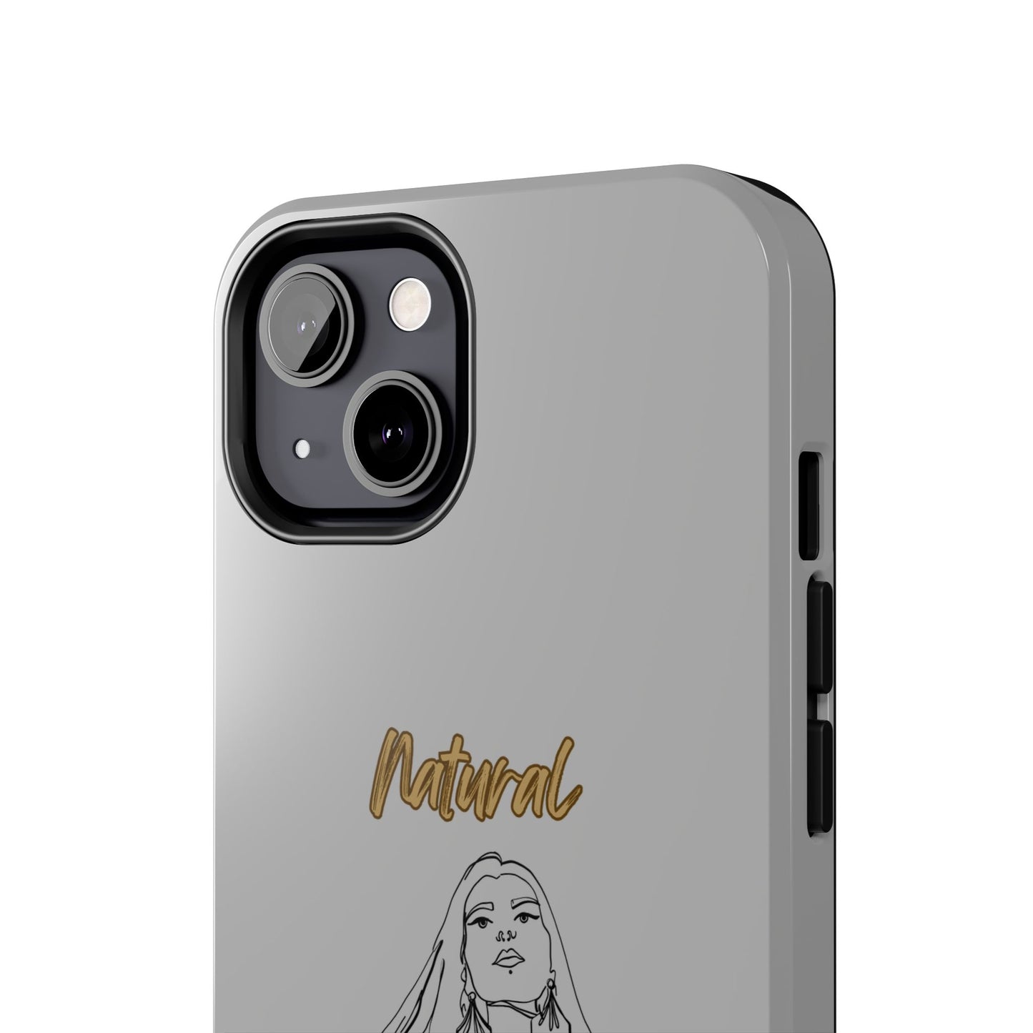 Natural Woman Thinking (BL)Tough Phone Cases LIGHT GREY