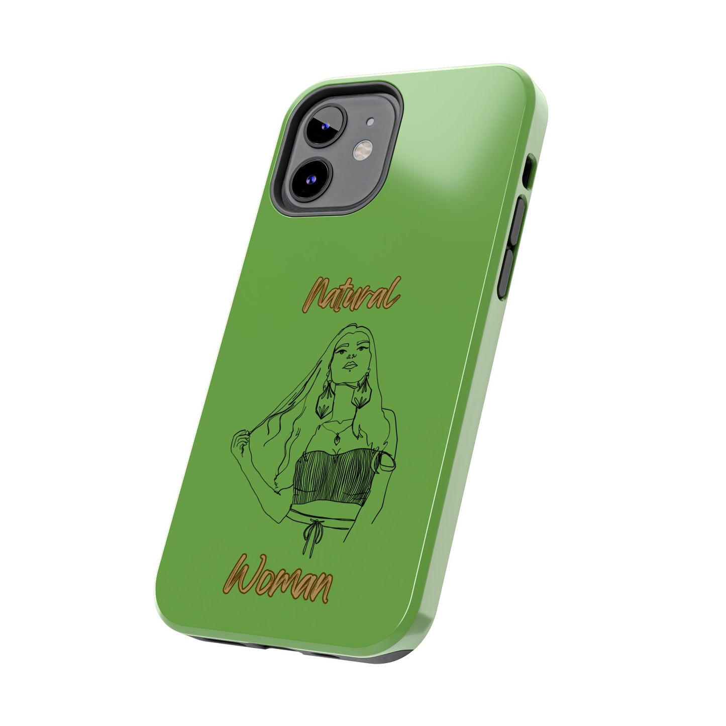 Natural Woman Thinking (BL)Tough Phone Cases GREEN