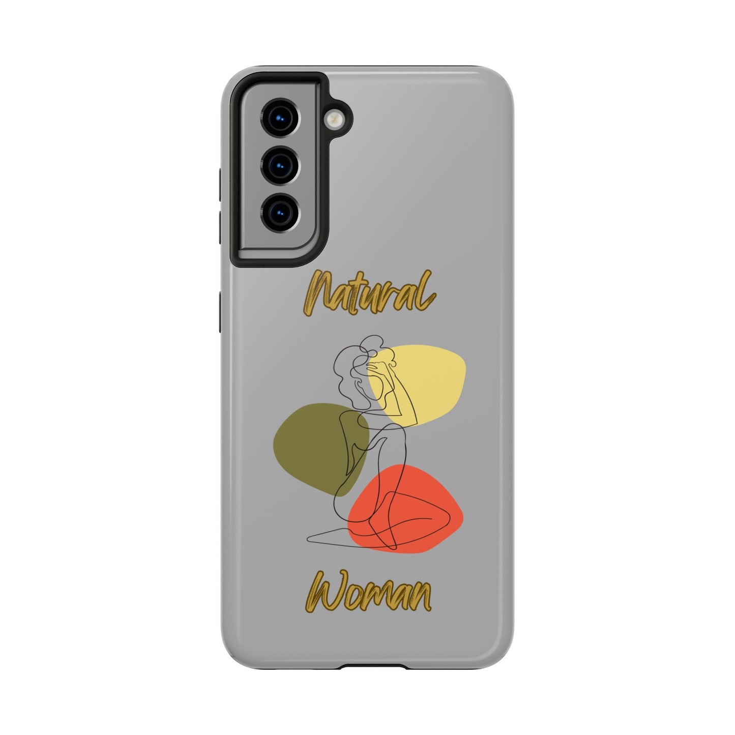 Natural Woman Colorful Pose (BL)Tough Phone Cases LIGHT GREY