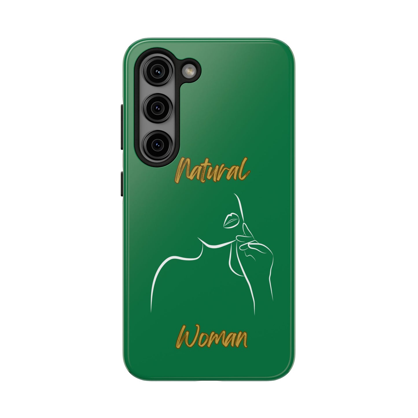 Natural Woman Chin Up (WL)Tough Phone Cases DARK GREEN
