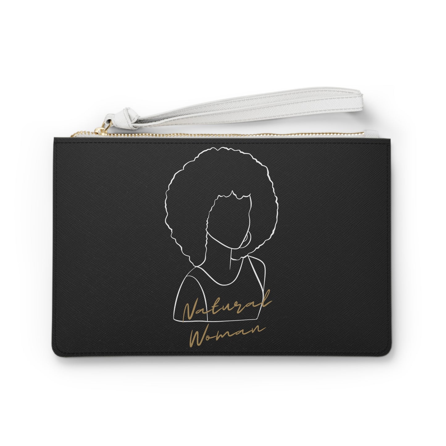 Natural Woman Afro (WL) Clutch Bag BLACK