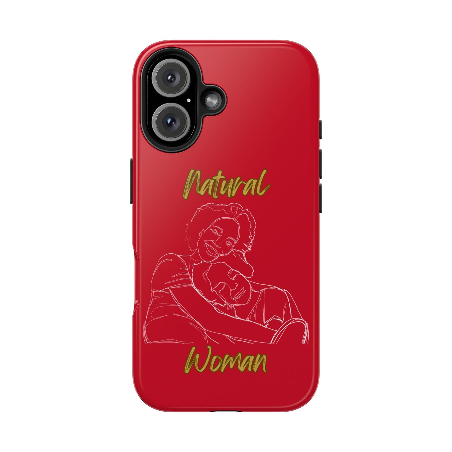 Natural Woman Loving Embrace (WL)Tough Phone Cases DARK RED