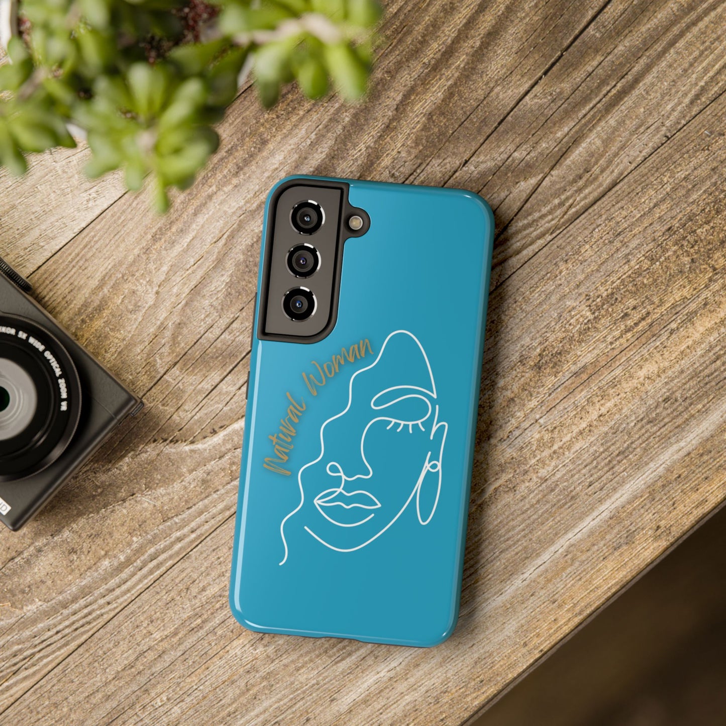Natural Woman Half Face (WL)Tough Phone Case TURQUOISE