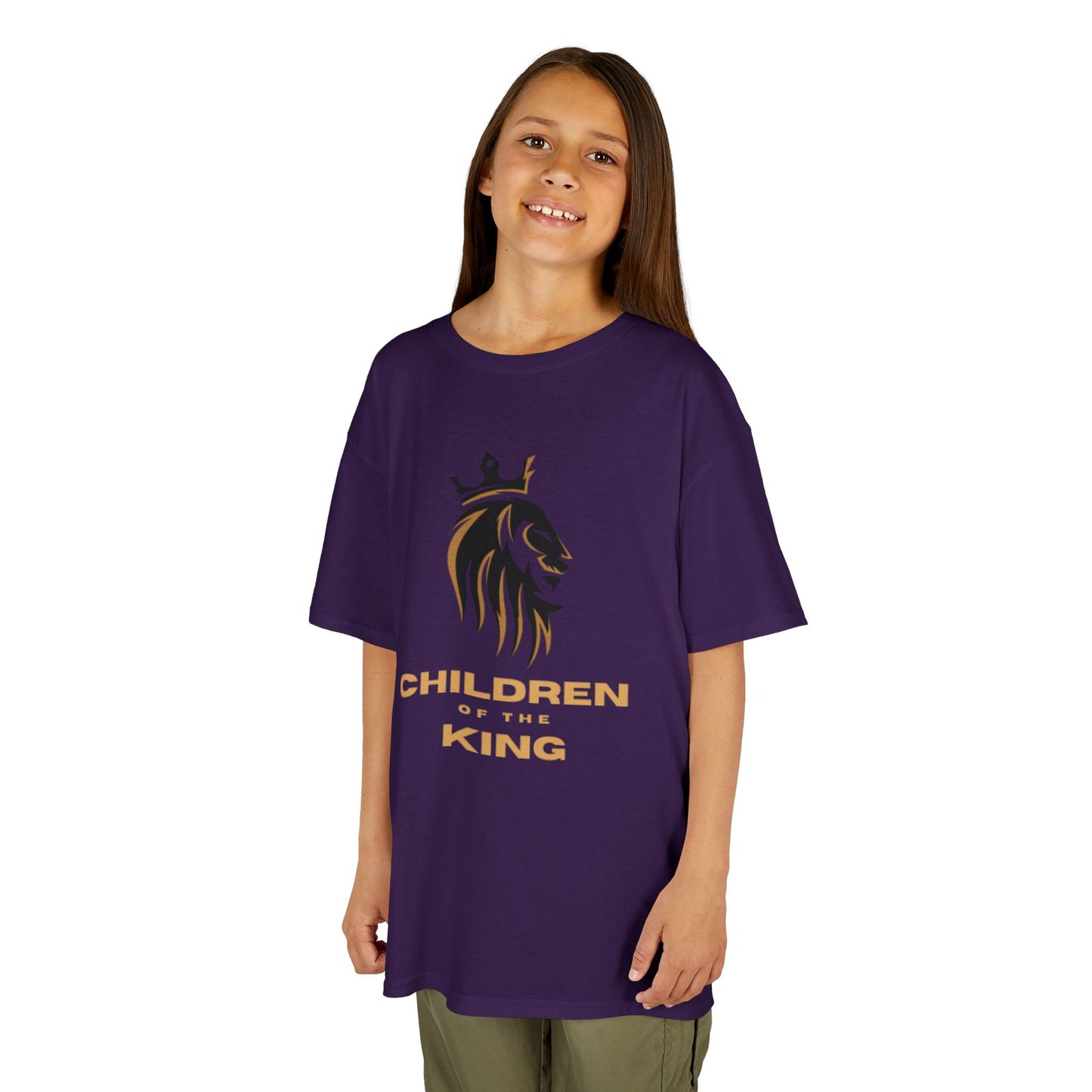 Children of the King Inspirational Kids Cotton T-Shirt (BL)