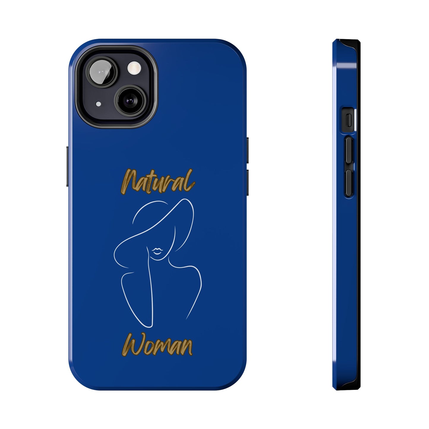 Natural Woman Sun Hat (WL) Tough Phone Cases DARK BLUE