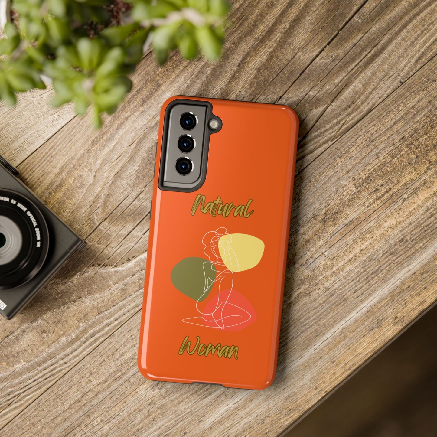 Natural Woman Colorful Pose (WL)Tough Phone Cases ORANGE