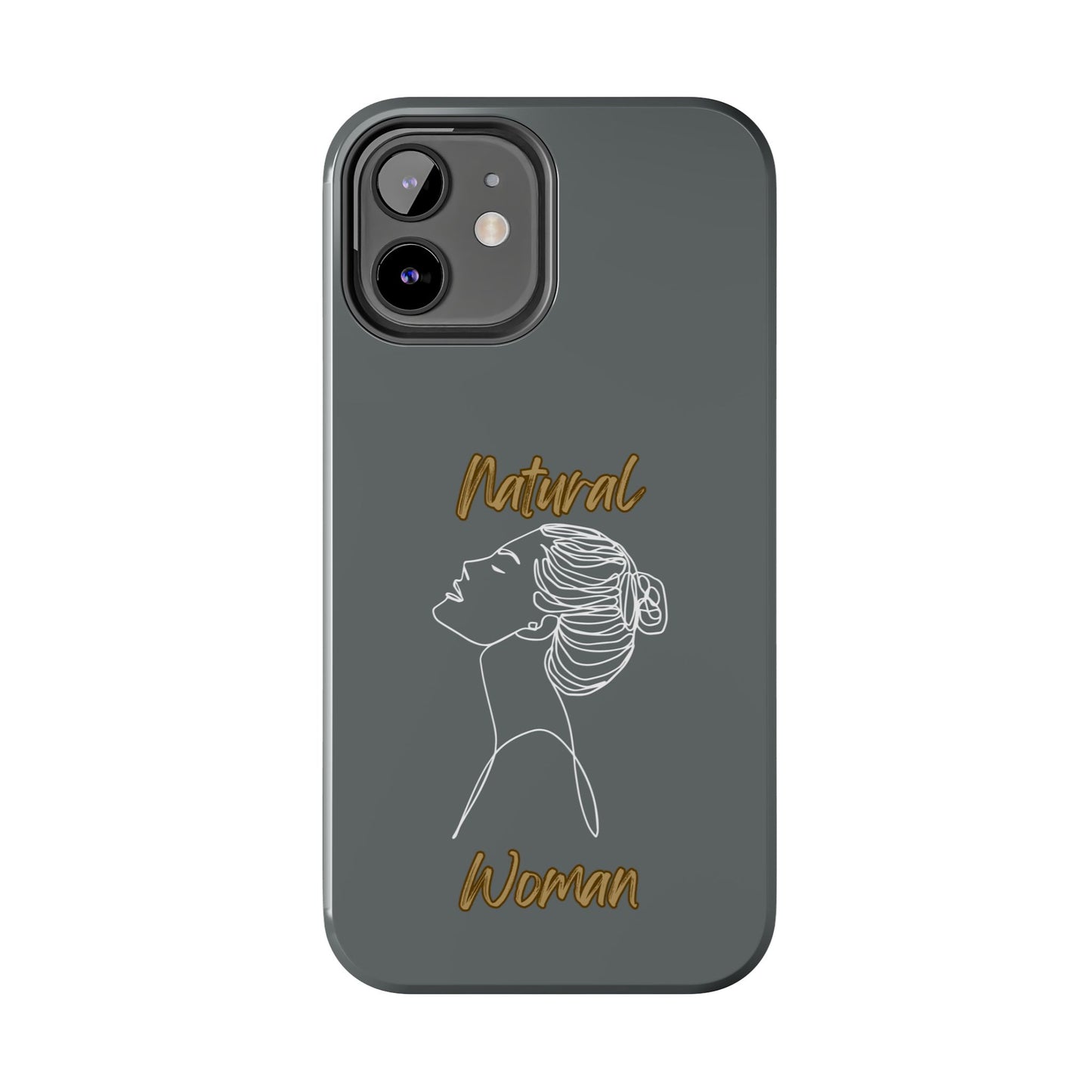 Natural Woman Wet Bun (WL) Tough Phone Cases DARK GREY