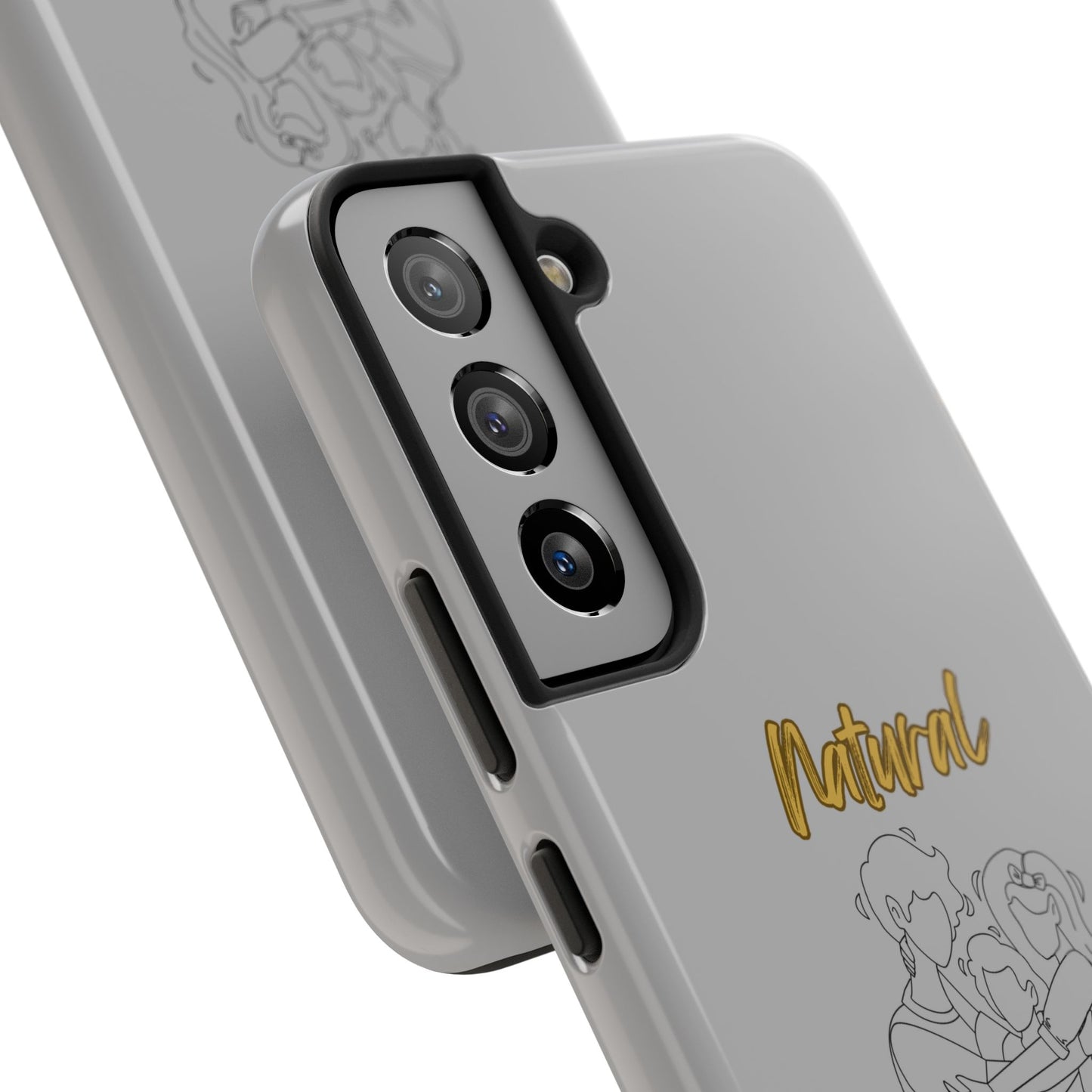 Natural Woman Bear Hugs (BL) Tough Phone Cases LIGHT GREY