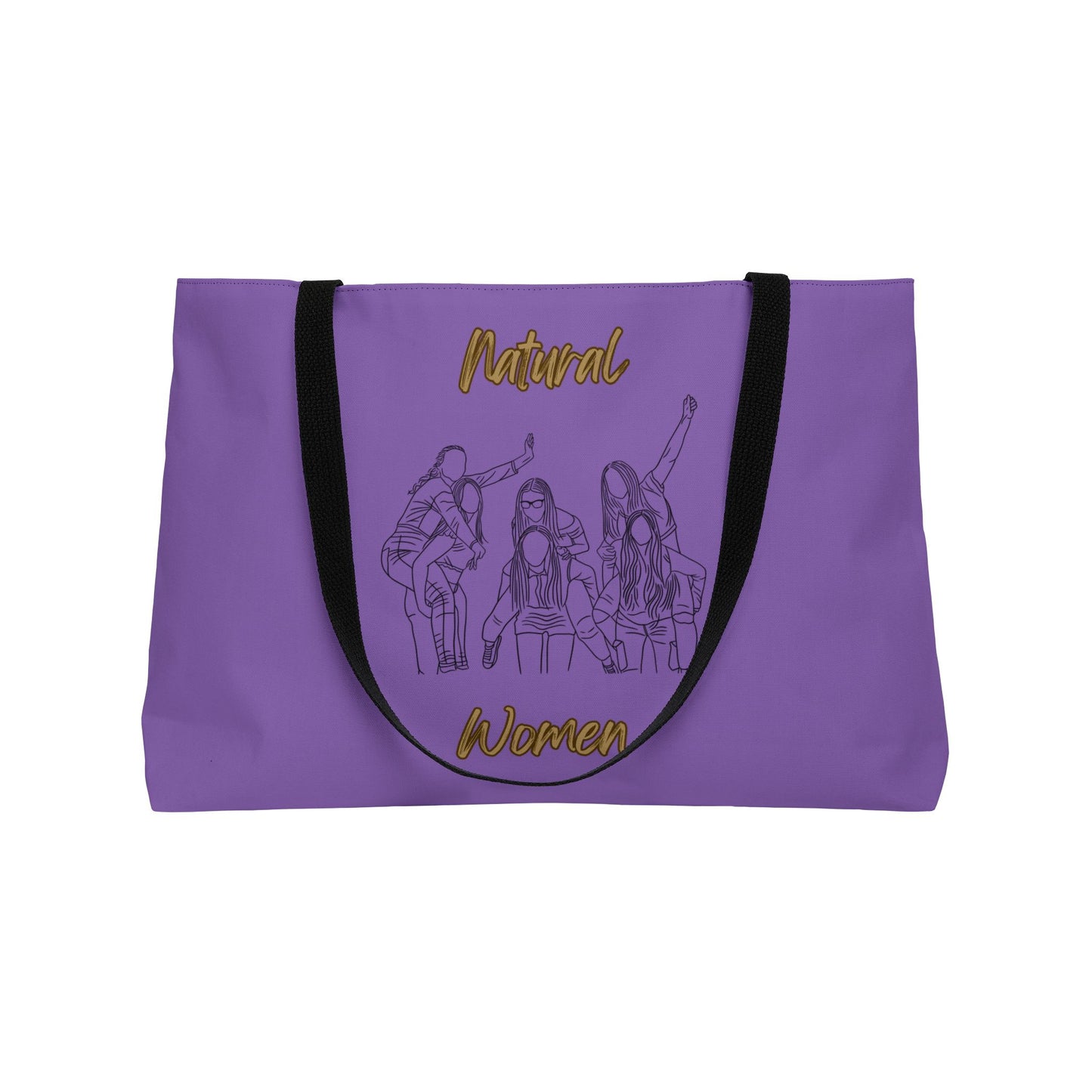 Natural Women Piggy Back (BL) Weekender Tote Bag LIGHT PURPLE