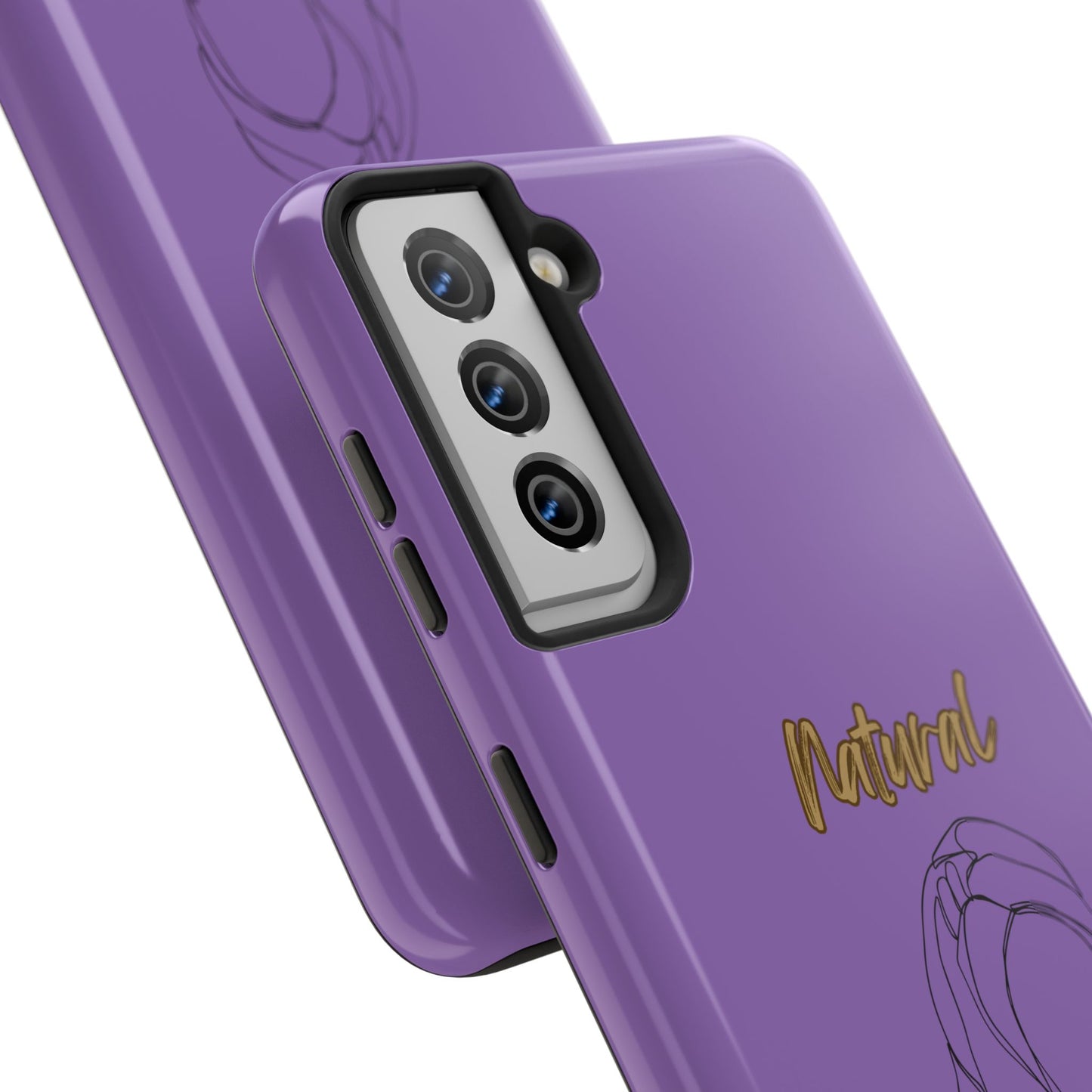 Natural Woman Towel Wrapped (BL)Tough Phone Cases LIGHT PURPLE