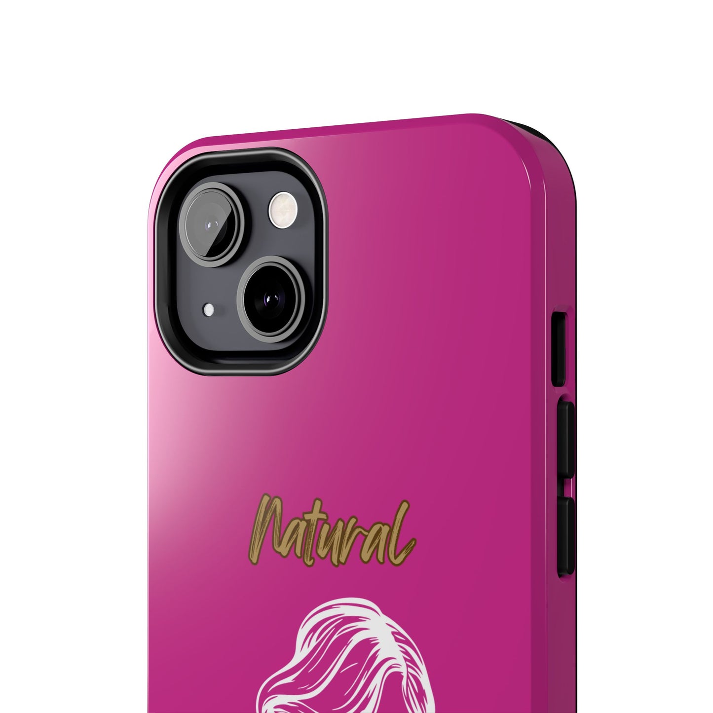 Natural Woman Long Curl (WL)Tough Phone Cases PINK