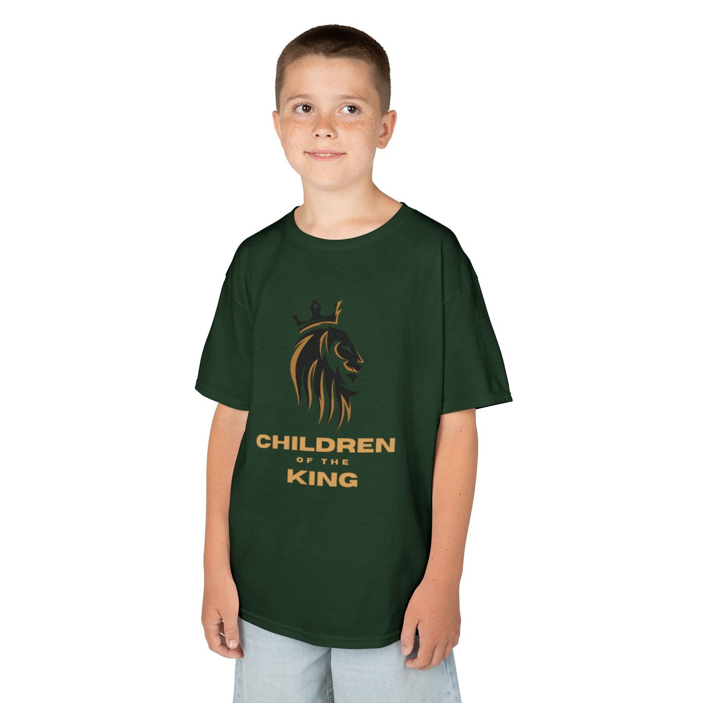 Children of the King Inspirational Kids Cotton T-Shirt (BL)