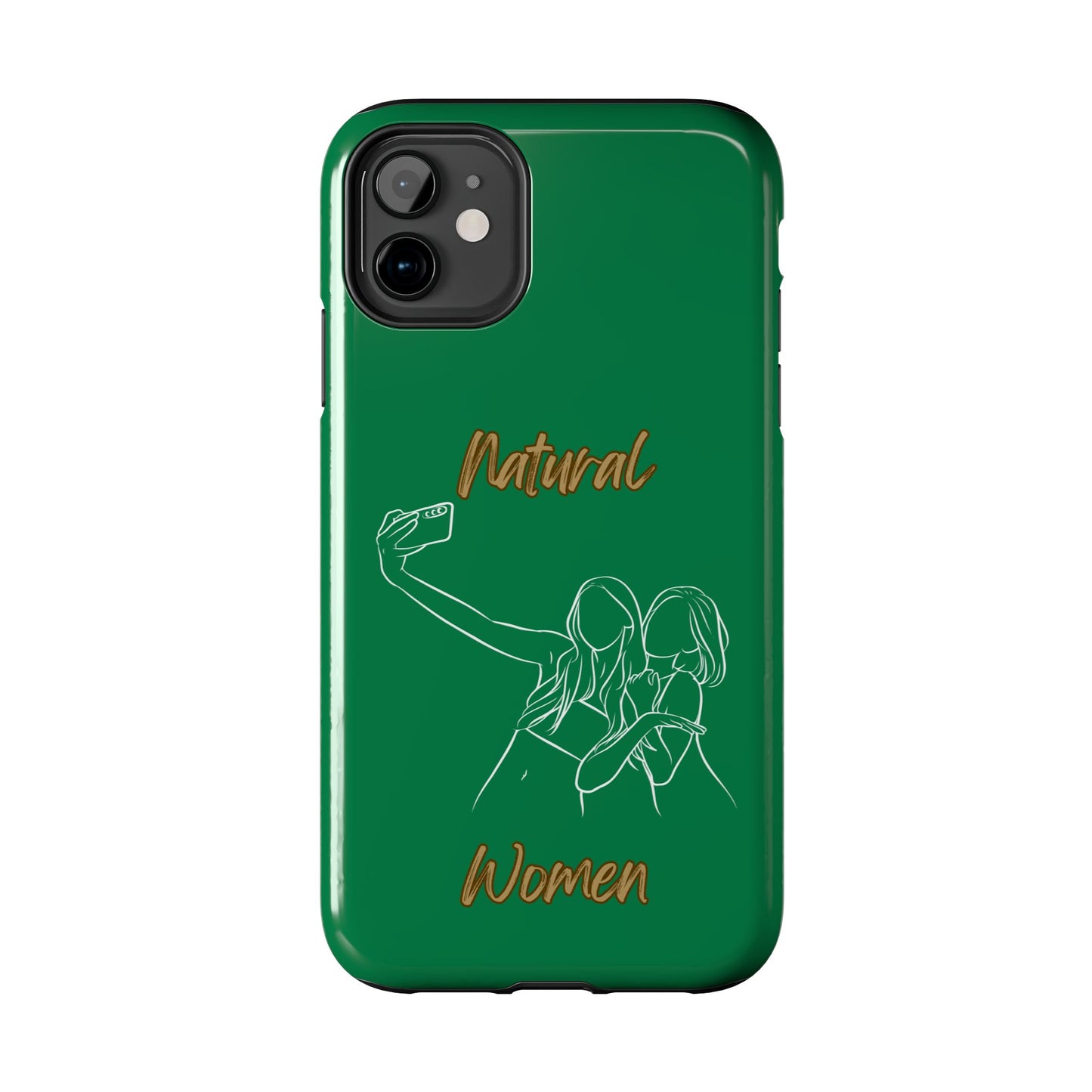 Natural Woman Friends Selfie (WL)Tough Phone Cases DARK GREEN