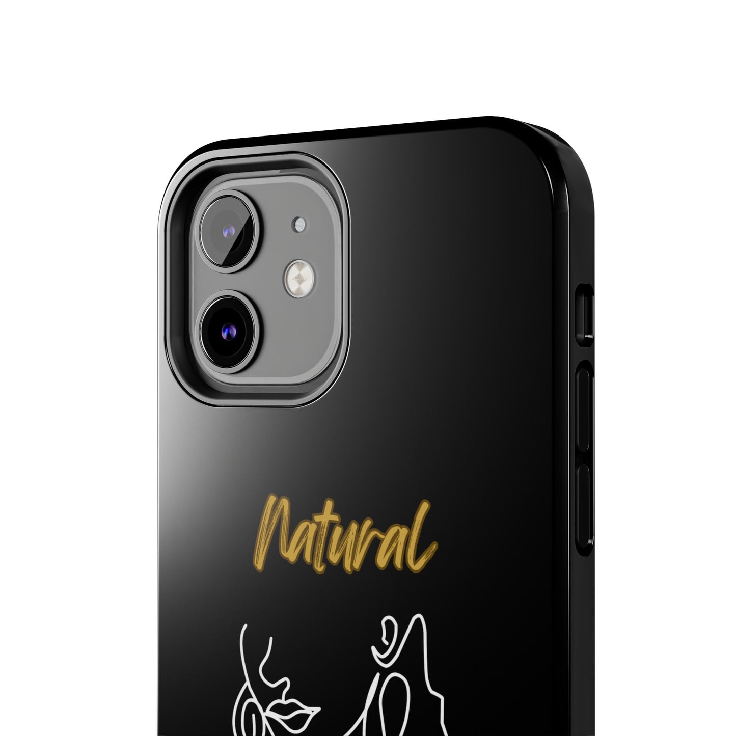 Natural Woman Lips (WL)Tough Phone Cases BLACK