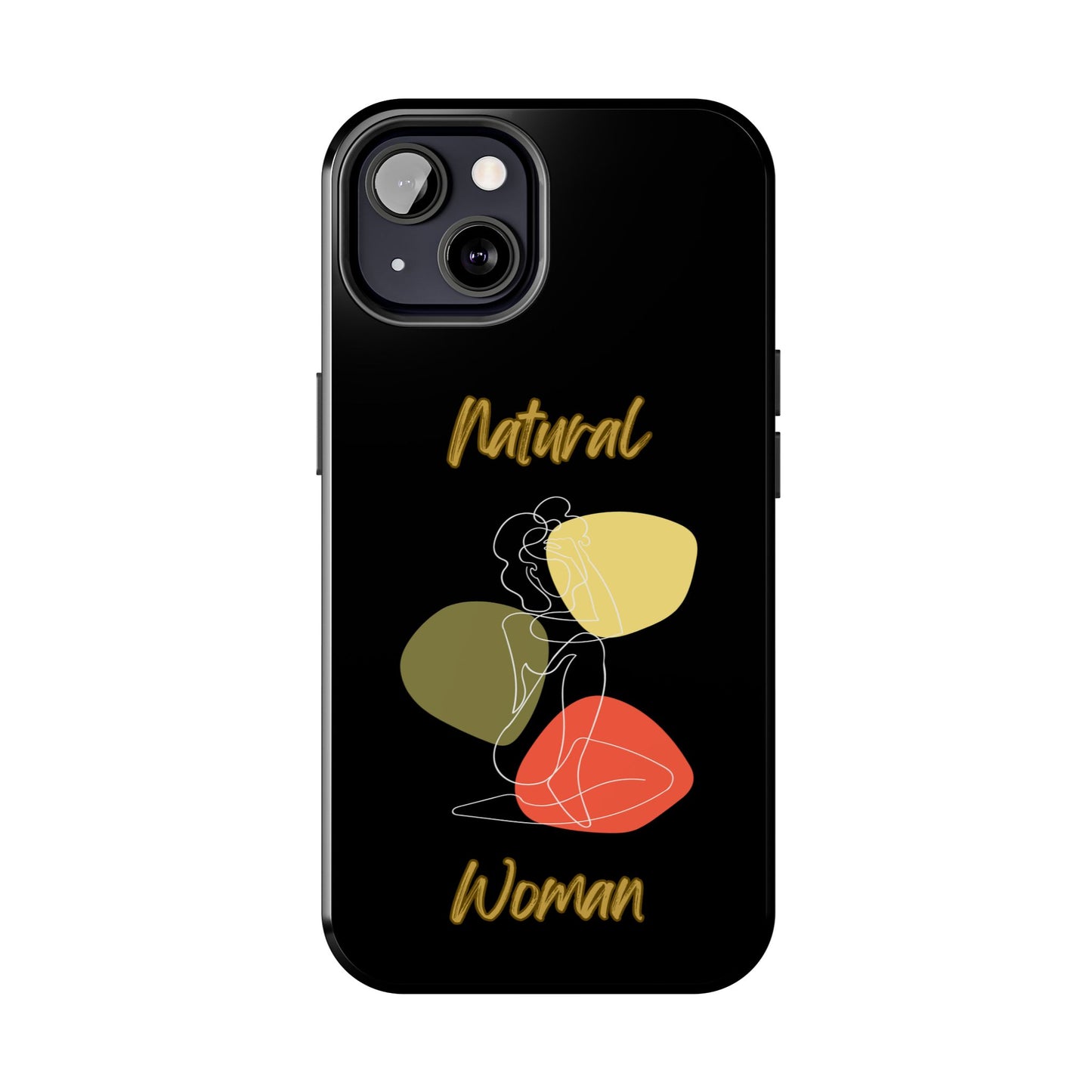 Natural Woman Colorful Pose (WL)Tough Phone Cases BLACK
