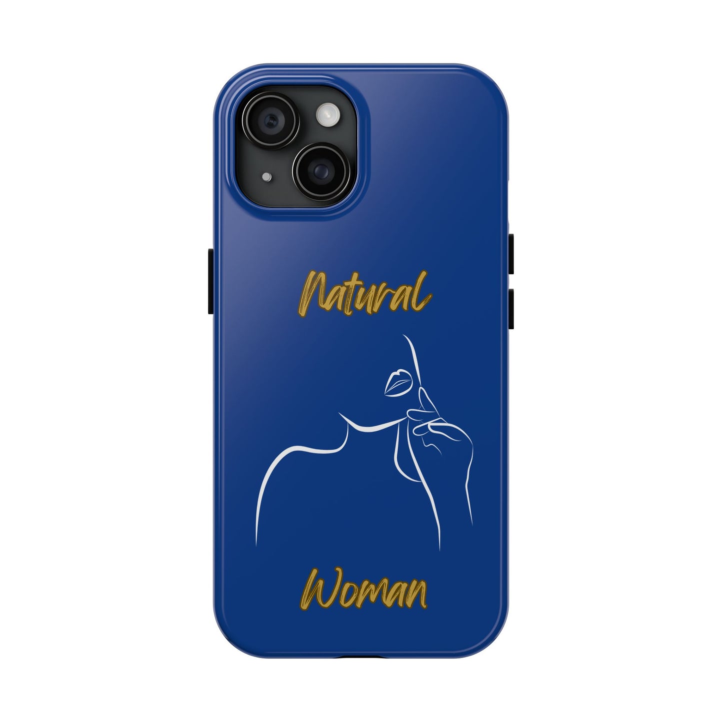 Natural Woman Chin Up (WL)Tough Phone Cases DARK BLUE