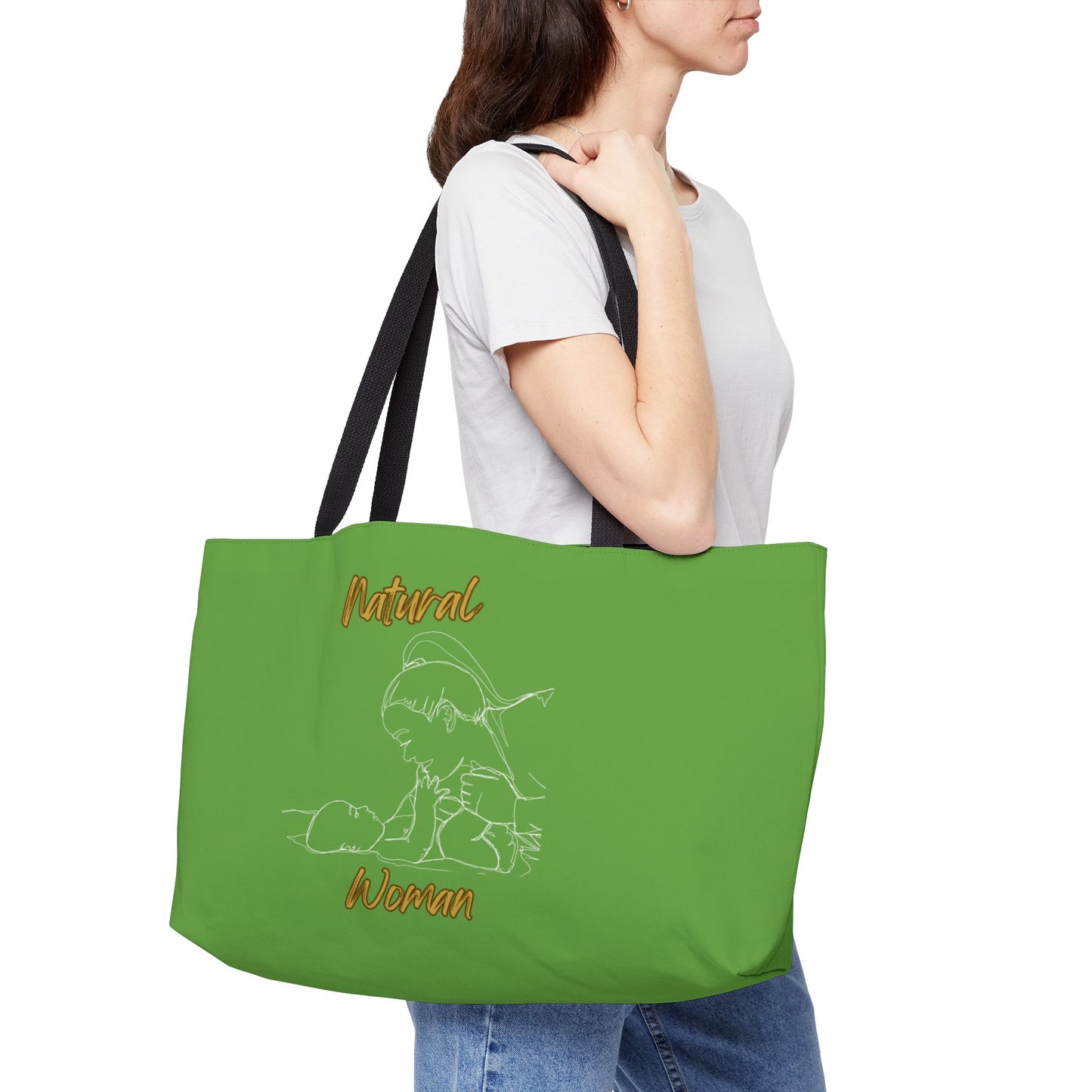 Natural Woman New Life (WL) Weekender Tote Bag DARK GREEN