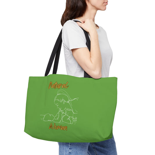 Natural Woman New Life (WL) Weekender Tote Bag DARK GREEN