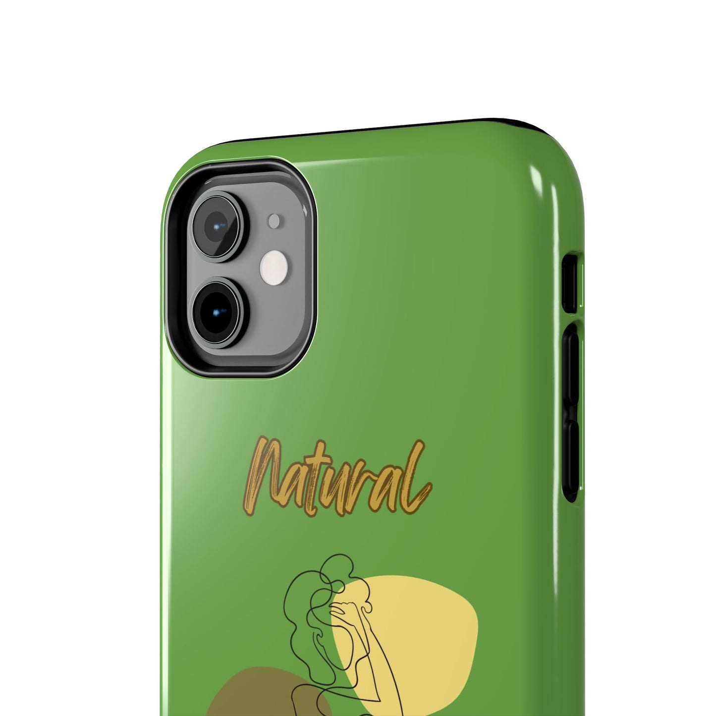 Natural Woman Colorful Pose (BL)Tough Phone Cases GREEN