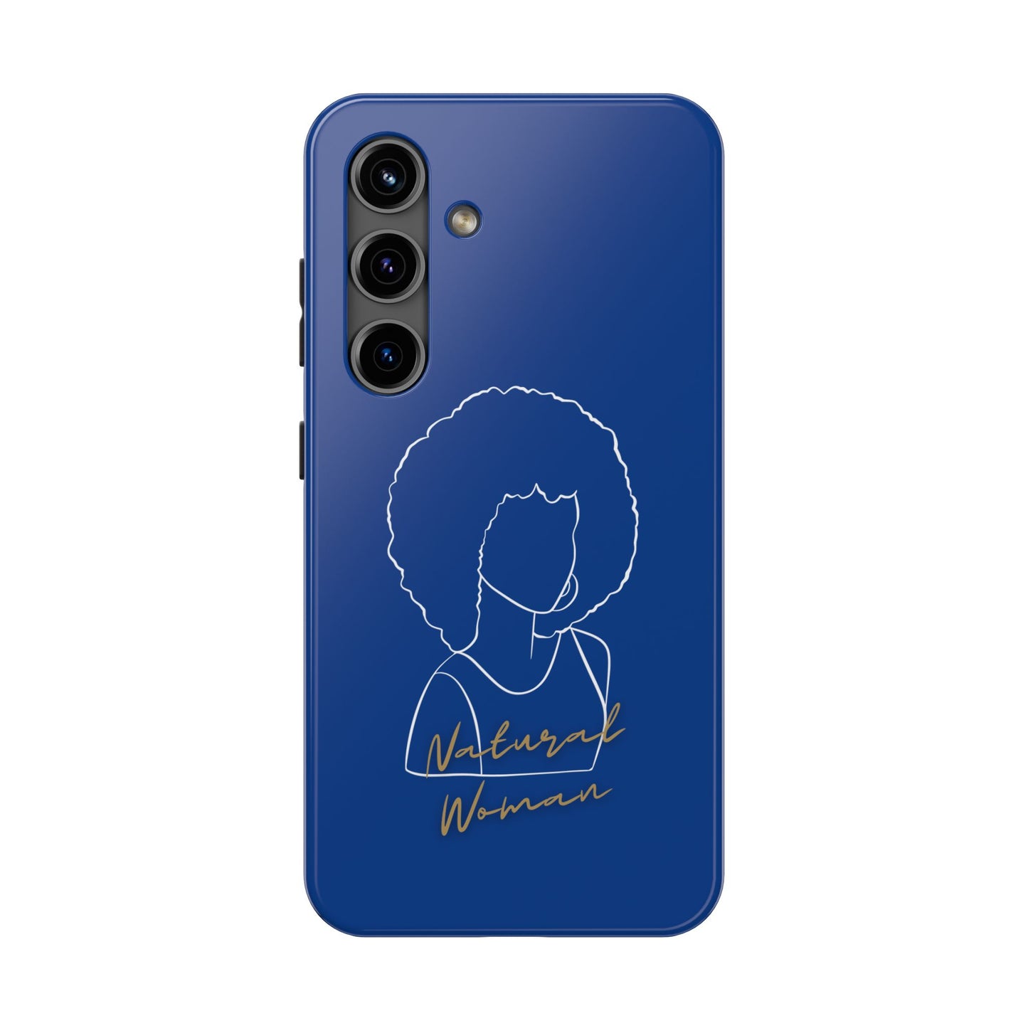 Natural Woman Afro (WL)Tough Phone Cases DARK BLUE