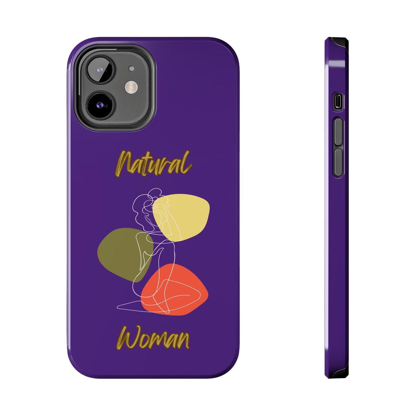 Natural Woman Colorful Pose (WL)Tough Phone Cases PURPLE