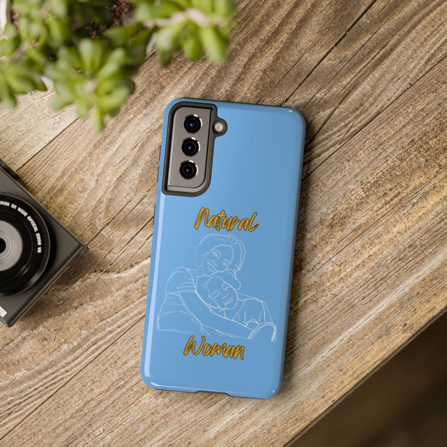 Natural Woman Loving Embrace (WL)Tough Phone Cases LIGHT BLUE