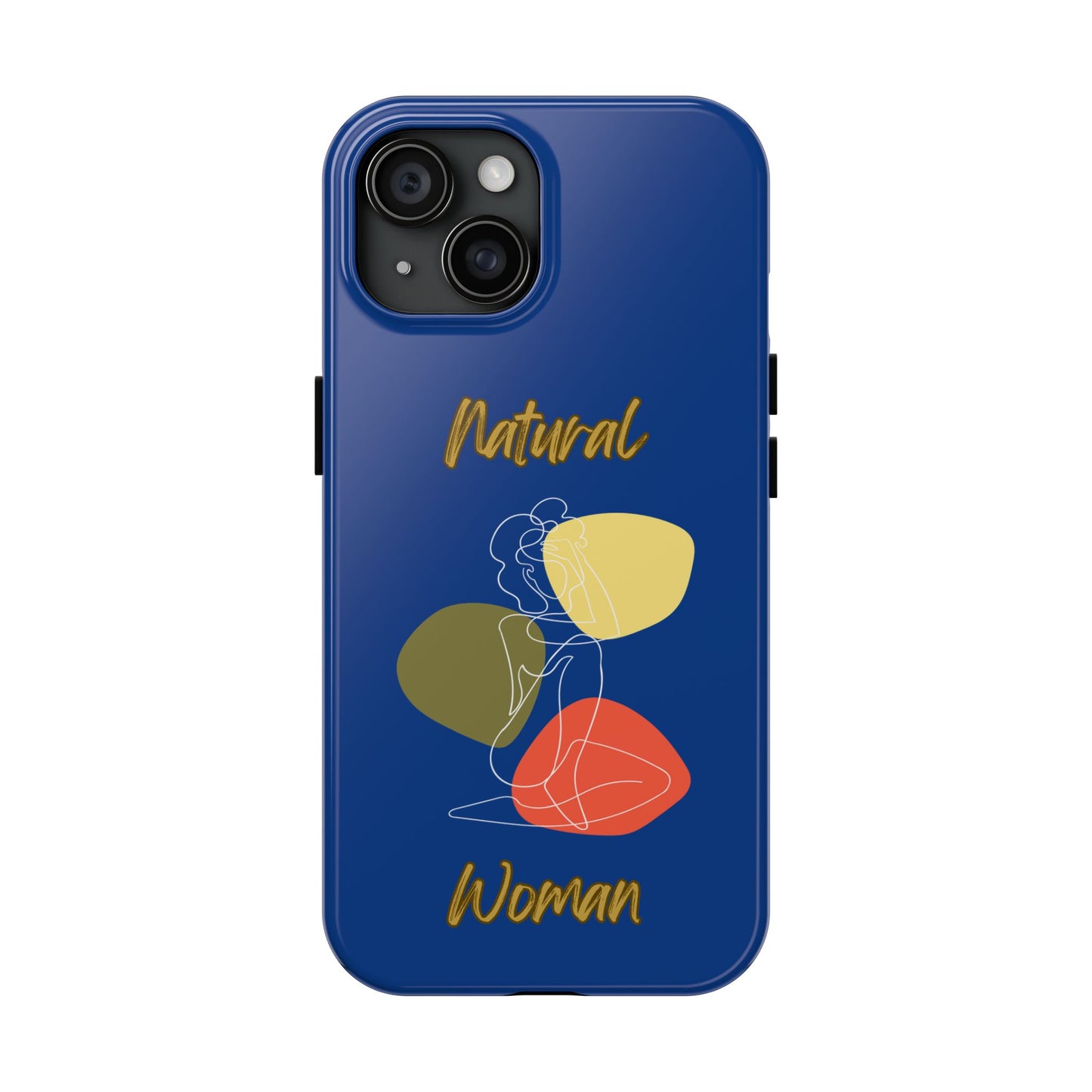 Natural Woman Colorful Pose (WL)Tough Phone Cases DARK BLUE