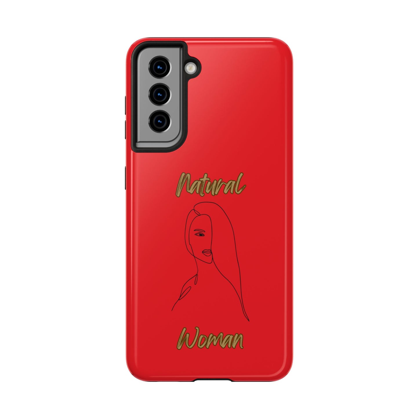 Natural Woman Covered Eye (BL)Tough Phone Cases RED