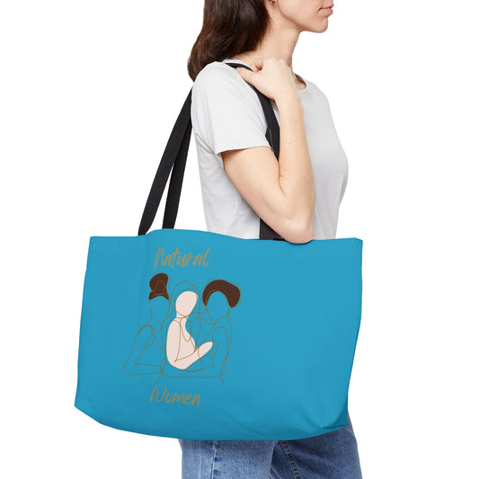 Natural Women Friends (BL) Weekender Tote Bag TURQUOISE