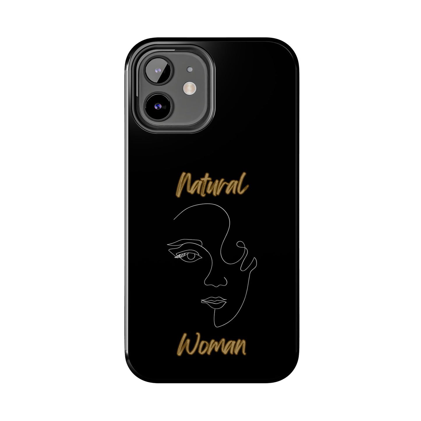 Natural Woman Looking (WL) Tough Phone Cases BLACK