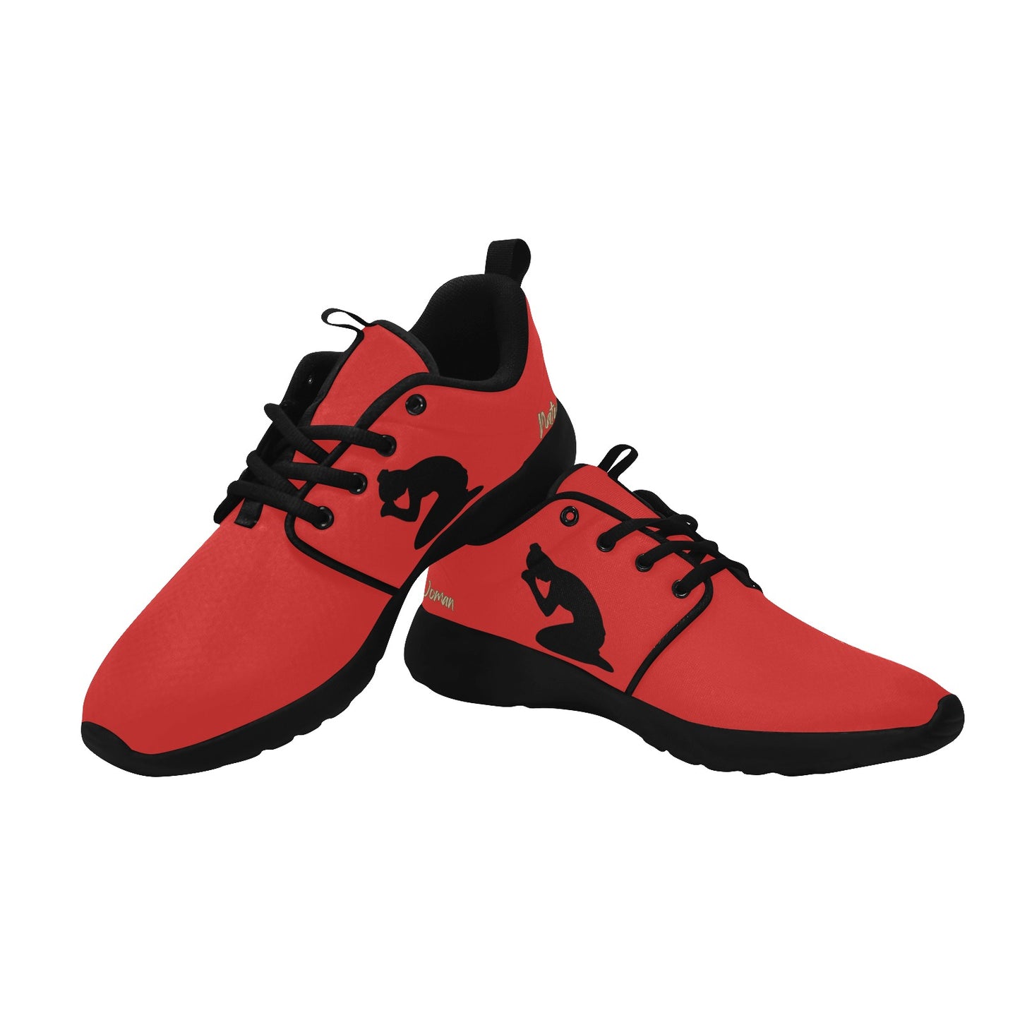 Natural Woman PRAY (BL) RED w/ Black Sole Sneakers