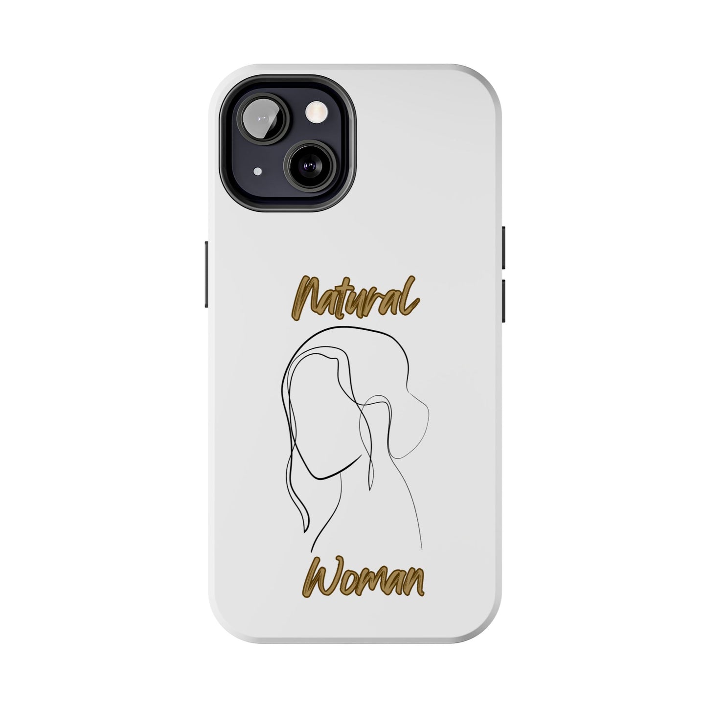 Natural Woman Hanging Hair (BL) Tough Phone Cases WHITE
