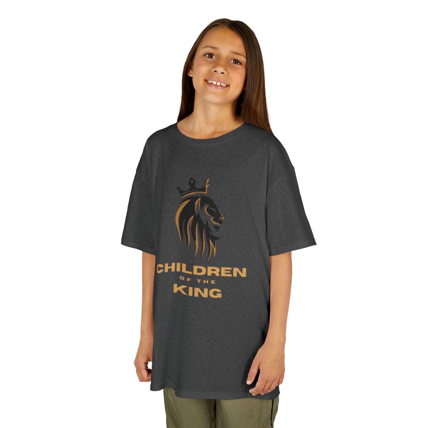 Children of the King Inspirational Kids Cotton T-Shirt (BL)