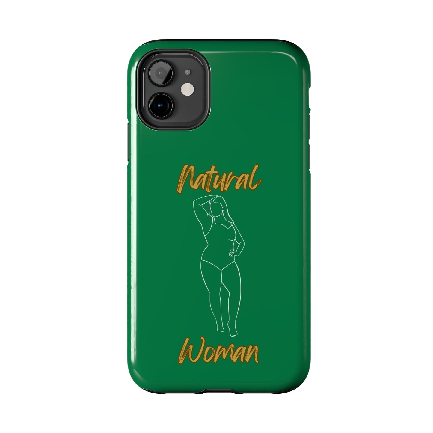 Natural Woman Looking Good (WL)Tough Phone Cases DARK GREEN