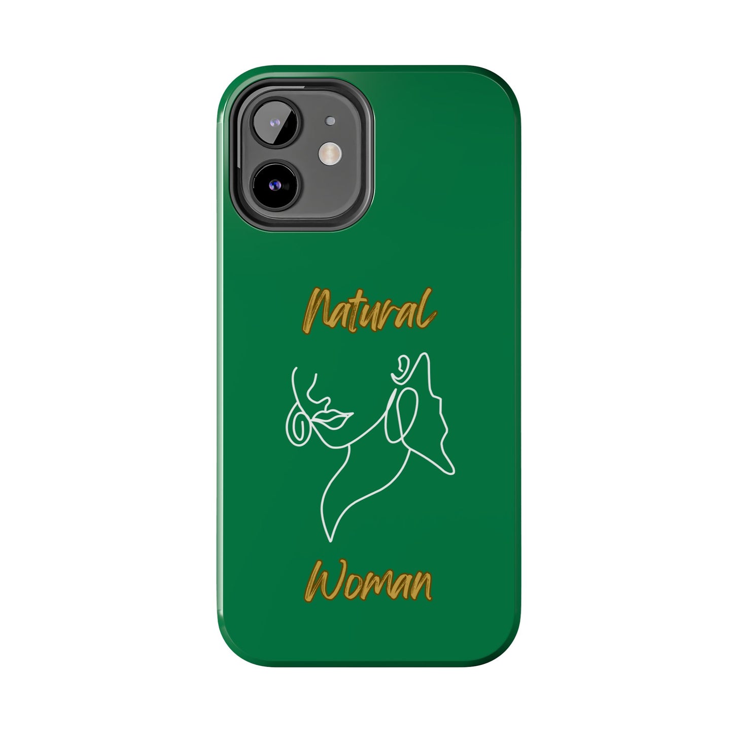 Natural Woman Lips (WL)Tough Phone Cases DARK GREEN