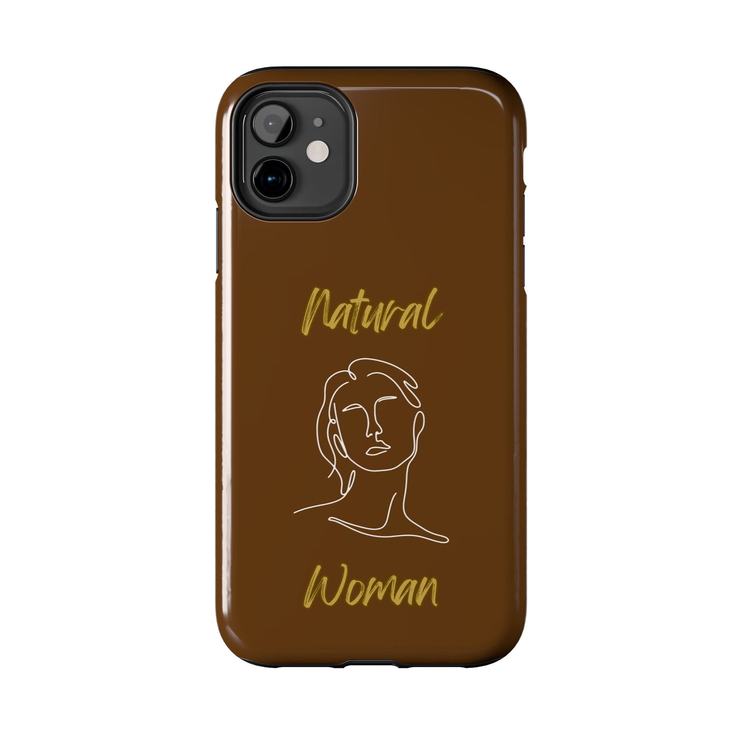 Natural Woman Hello (WL)Tough Phone Cases BROWN