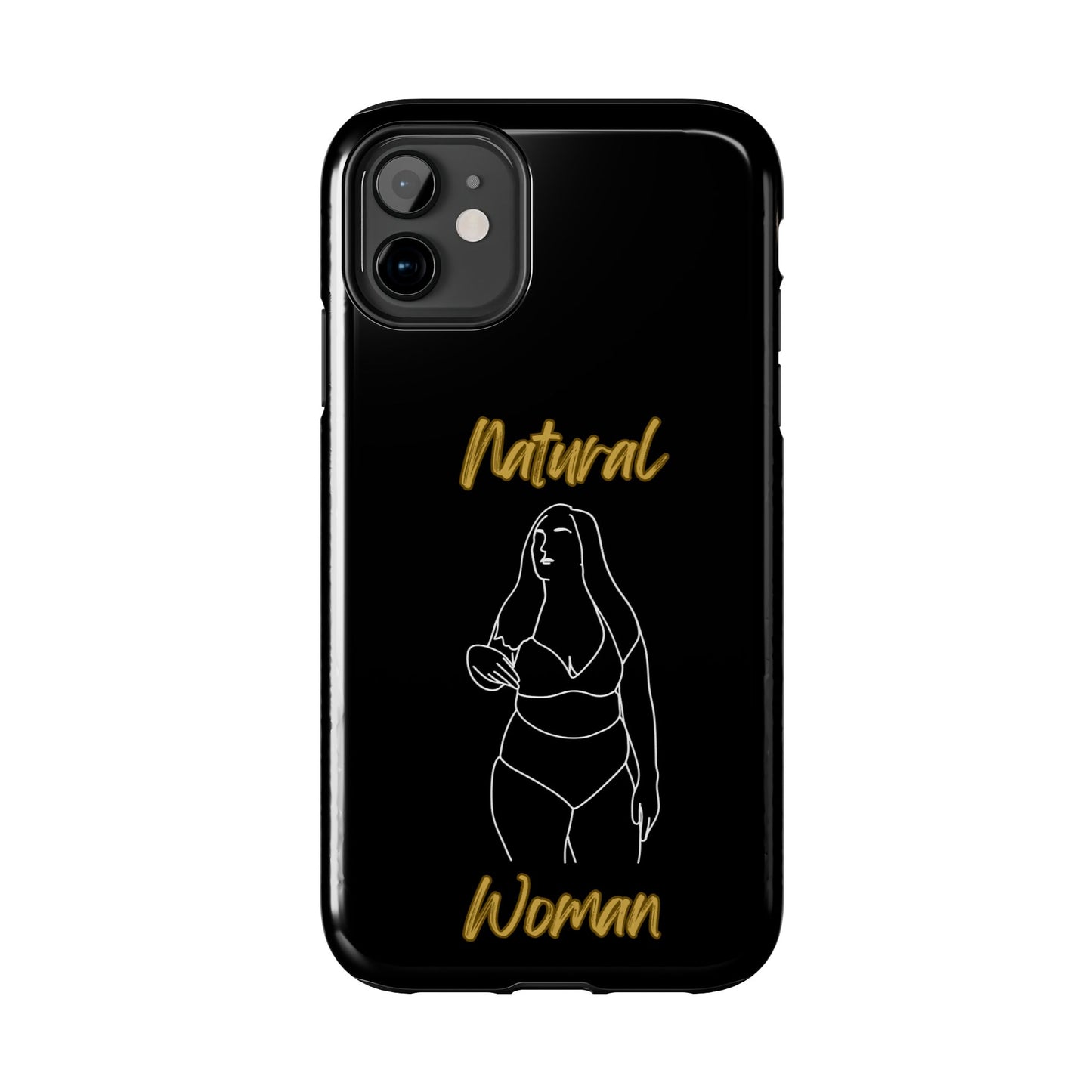 Natural Woman Full Beauty (WL)Tough Phone Cases BLACK