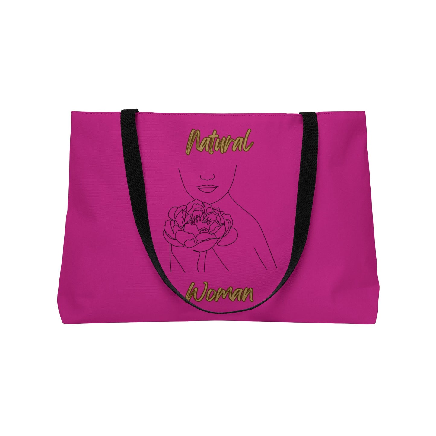 Natural Woman Kissed Flower (BL) Weekender Tote Bag PINK