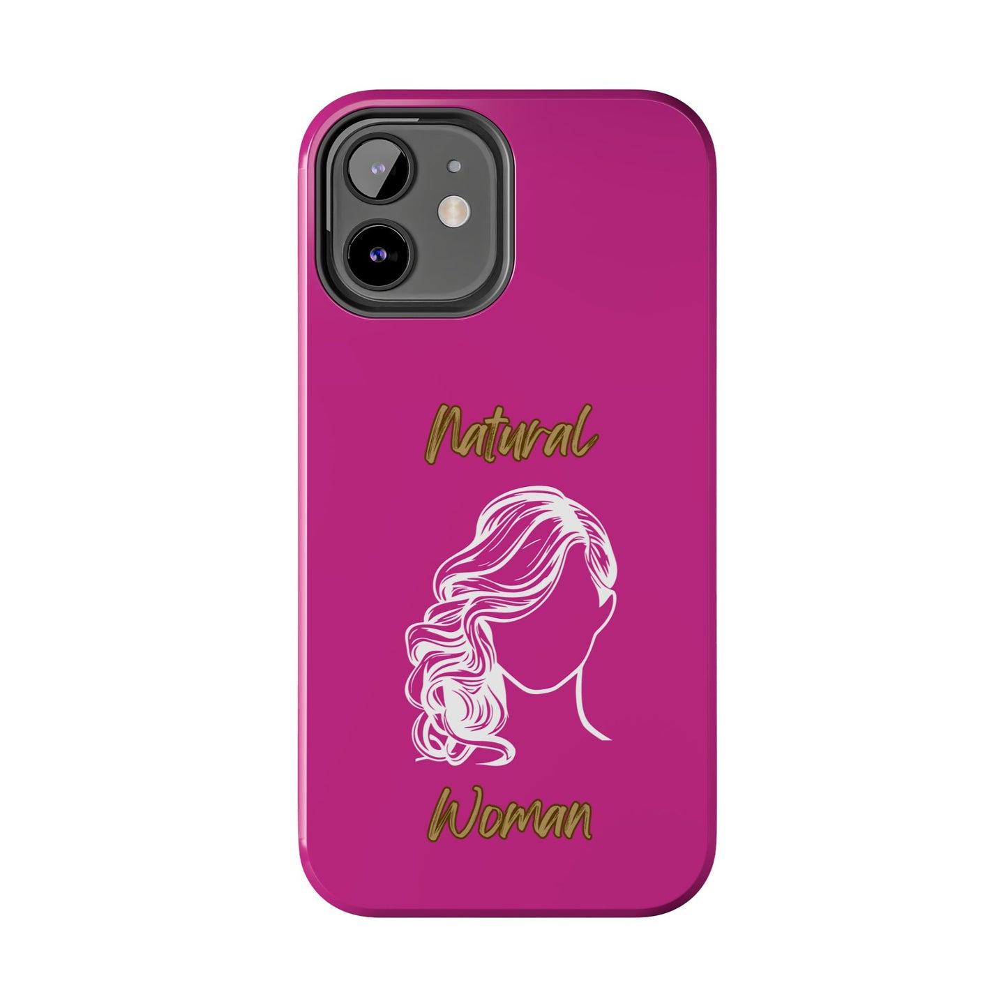 Natural Woman Long Curl (WL)Tough Phone Cases PINK