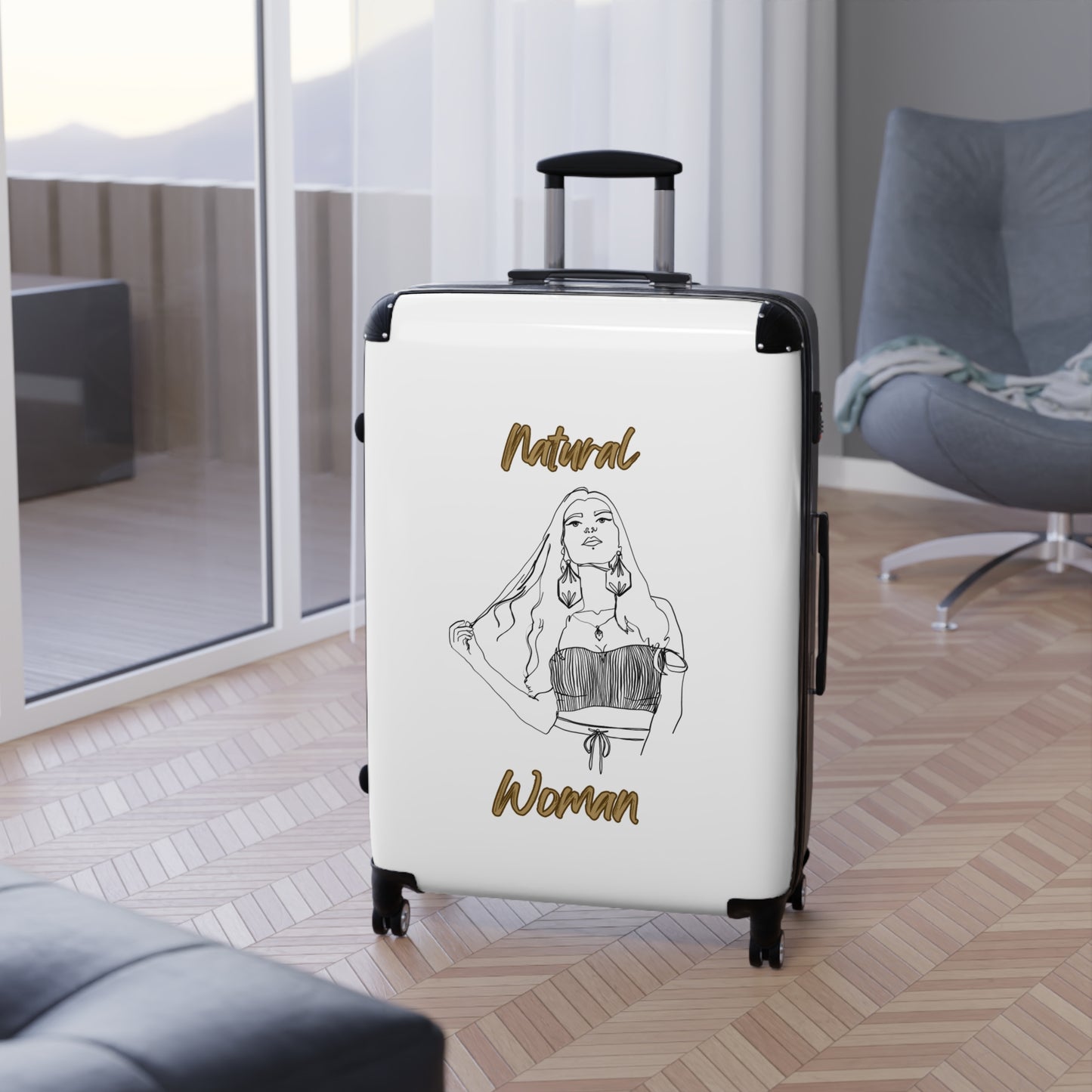 Natural Woman Thinking (BL) Suitcase WHITE